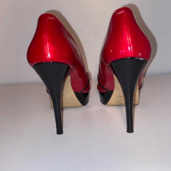 Red and black Enzo heels - Picture 4 of 5
